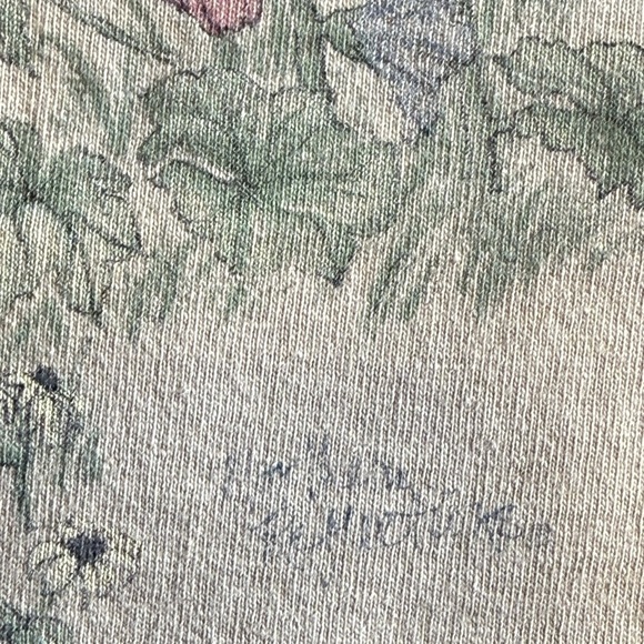 Northern Reflextion Vintage 90s Y2K Brown Floral Graphic Cropped Tee, Medium - Picture 10 of 11